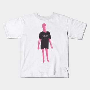 Pink Mannequin Kids T-Shirt